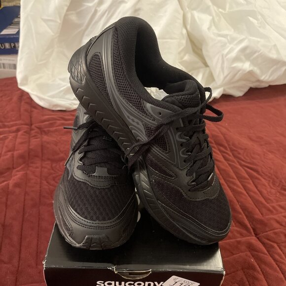 NWT NWB Saucony Versafoam Cohesion 12 Women’s 8.5 Black Running, Work, Comfort - Picture 2 of 9